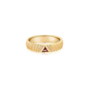 Fire Garnet Ring in Gold