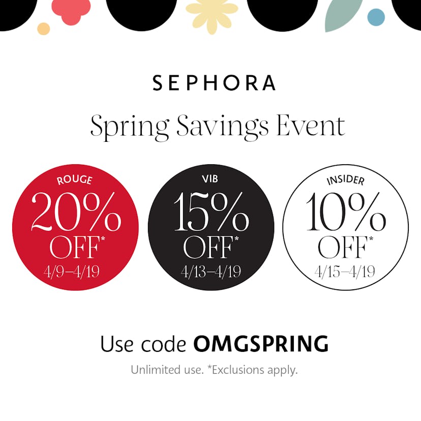 Sephora's Spring 2021 Savings Event is back for another year. You can score up to 20% off your favor...