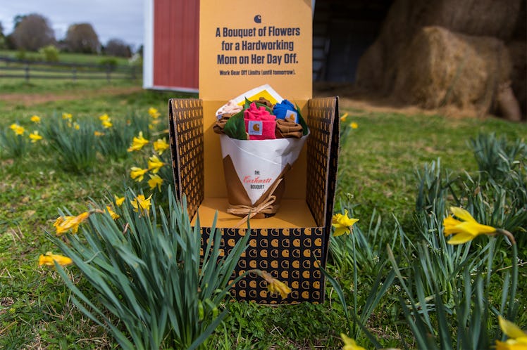 Carhartt's Mother's Day 2021 bouquets are made of comfy attire your mom can relax in, and comes in a...