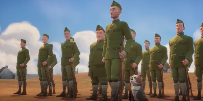 Sgt. Stubby is an animated film about a dog on the front lines of World War I.