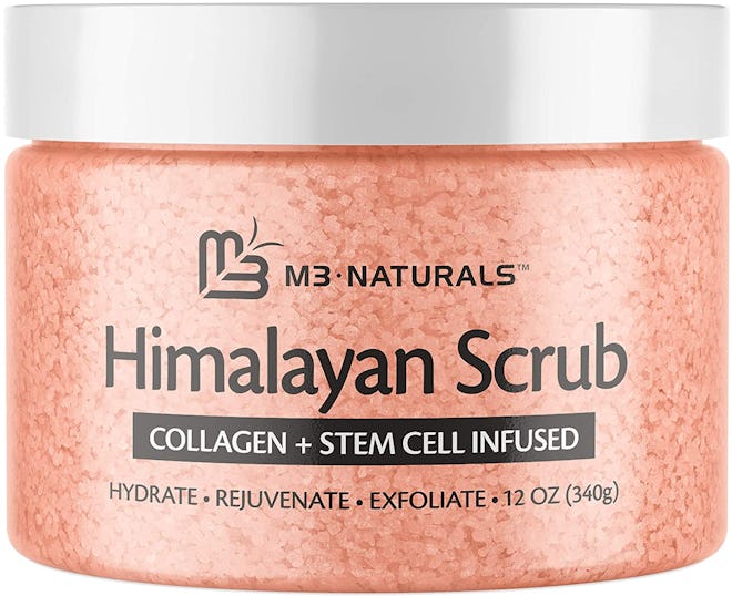 M3 Naturals Himalayan Salt Body Scrub Infused with Collagen and Stem Cell