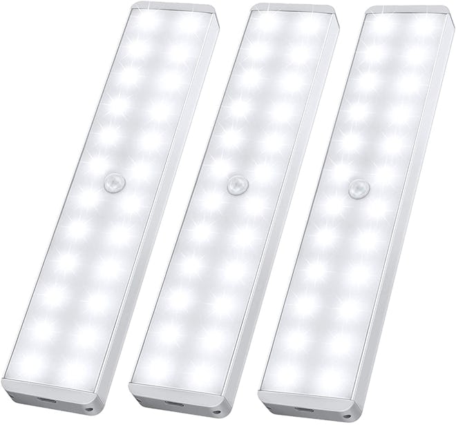 Lightbiz Rechargeable Motion-Sensor Lights (3-Pack)