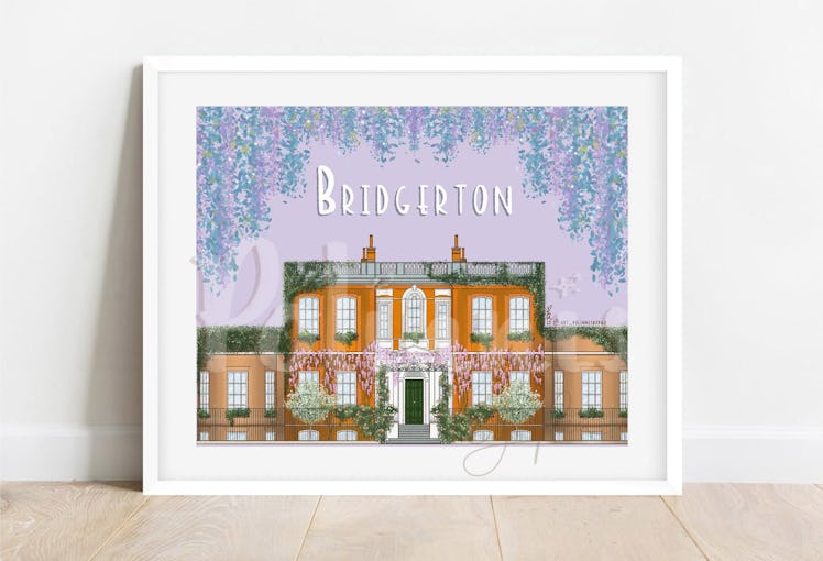 Bridgerton House Facade Illustration 