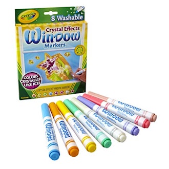 Crayola Washable Crystal Effects Window Markers (8-Pack)