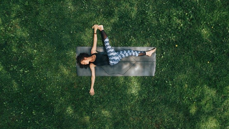 outside yoga