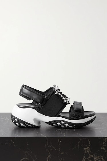 Black Leather Sandals