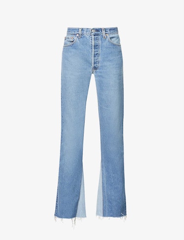 Upcycled Farrah Flared High-Rise Regular-Fit Jeans