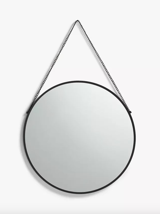 Anyday Thin Metal Frame Round Hanging Mirror