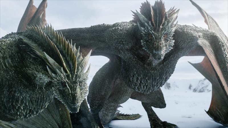 Drogon and viserion in the game of thrones