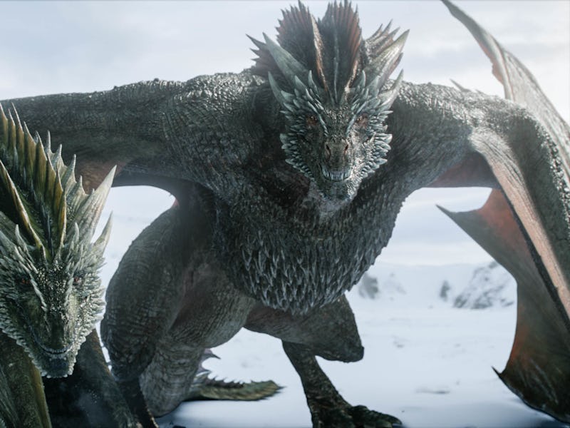 Drogon and viserion in the game of thrones