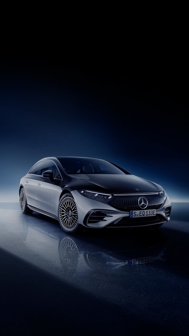 Mercedes-Benz's EQS electric sedan. Electric vehicles. EV. Electric cars. Automotive. 