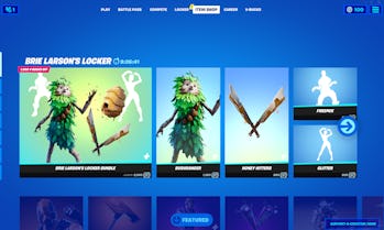 fortnite brie larson locker item shop
