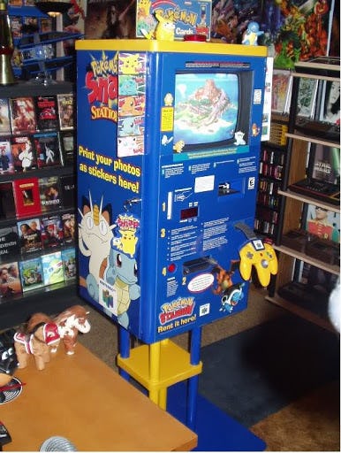 The Pokemon Snap Station allowed players of the '90s game to print out in-game pictures.