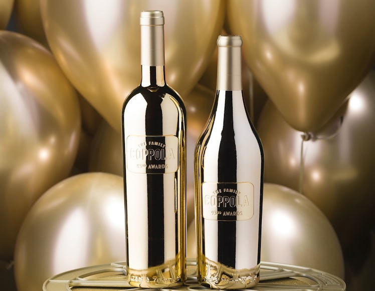Coppola's awards season gold wine bottles for the 2021 Oscars were created in partnership with the A...
