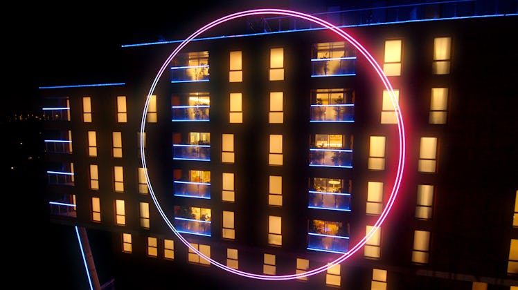 Exterior shot of the building where The Circle Season 2 was supposedly filmed.