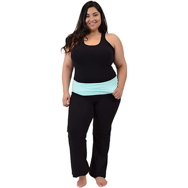 Stretch Is Comfort Foldover Plus Size Yoga Pants