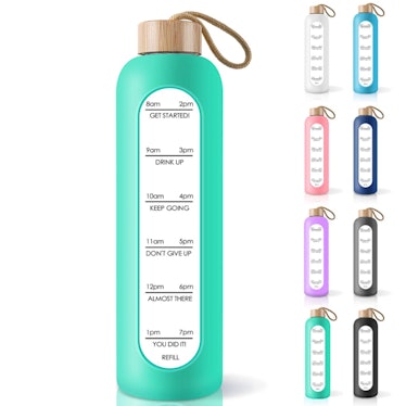 PROBTTL Borosilicate Glass Water Bottle 