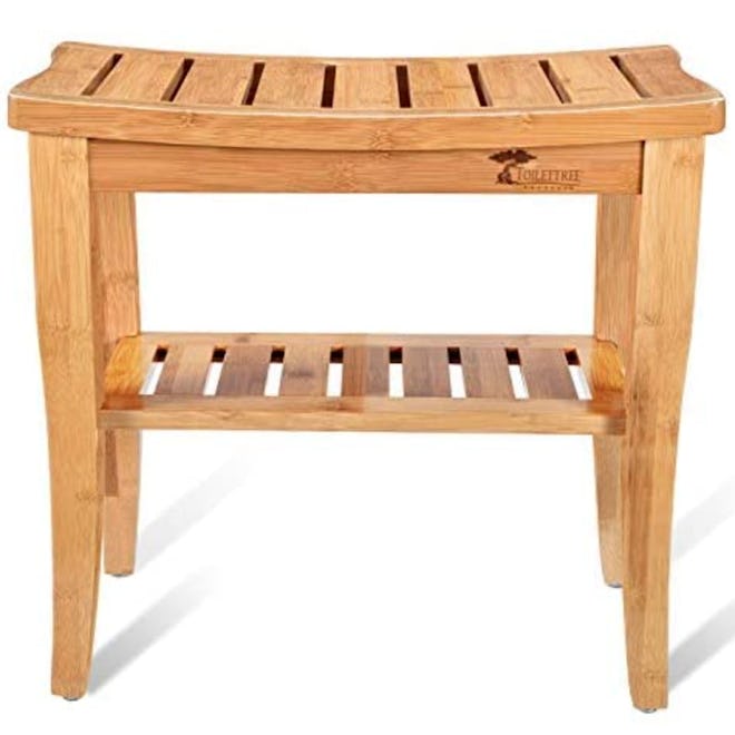 ToiletTree Products Bamboo Shower Bench