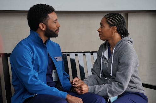 Anthony Hill as Winston Ndugu & Kelly McCreary as Maggie Pierce in 'Grey's Anatomy' Season 17 via AB...
