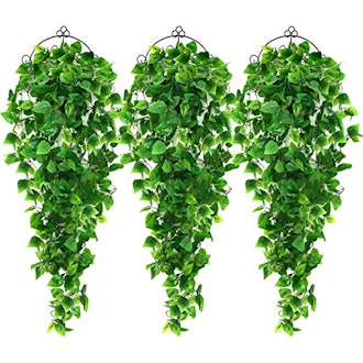 AGEOMET Artificial Hanging Plants (3 Pieces)