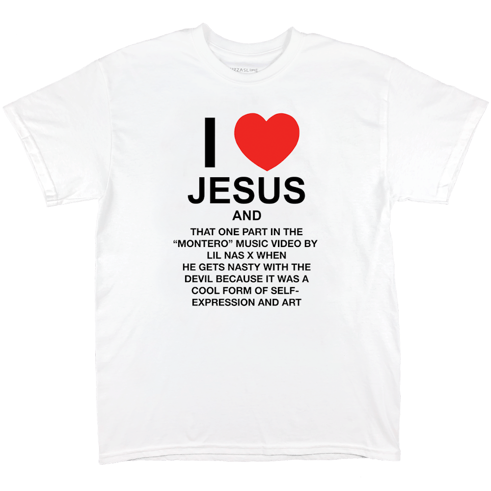 I love Jesus and Montero T-Shirt in White