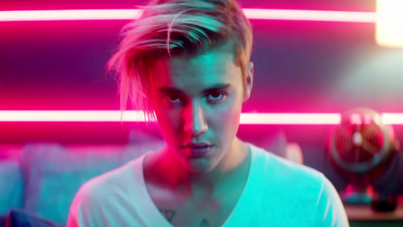 A still from Justin Bieber's "What Do You Mean."