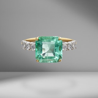 Emerald & Diamond Tennis Ring