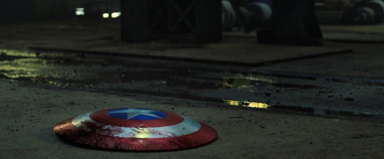 Bloody Captain America shield in The Falcon and the Winter Soldier Episode 5