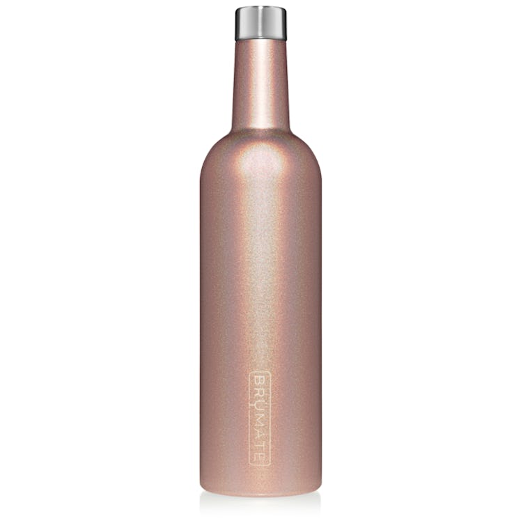 Winesulator 25-ounce Wine Canteen V2.0 in Glitter Rose Gold 