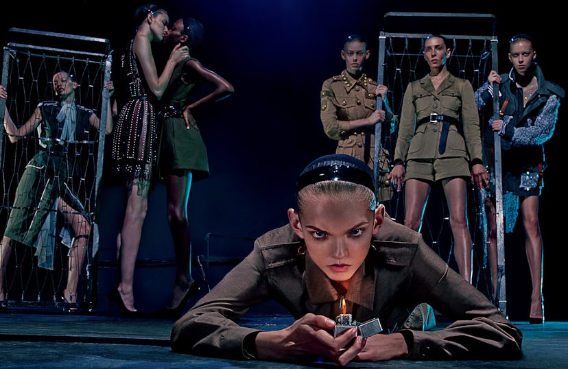 'La Clique, C'est Chic' screenshot from W Magazine as a depiction of cargo pants as Spring's most un...
