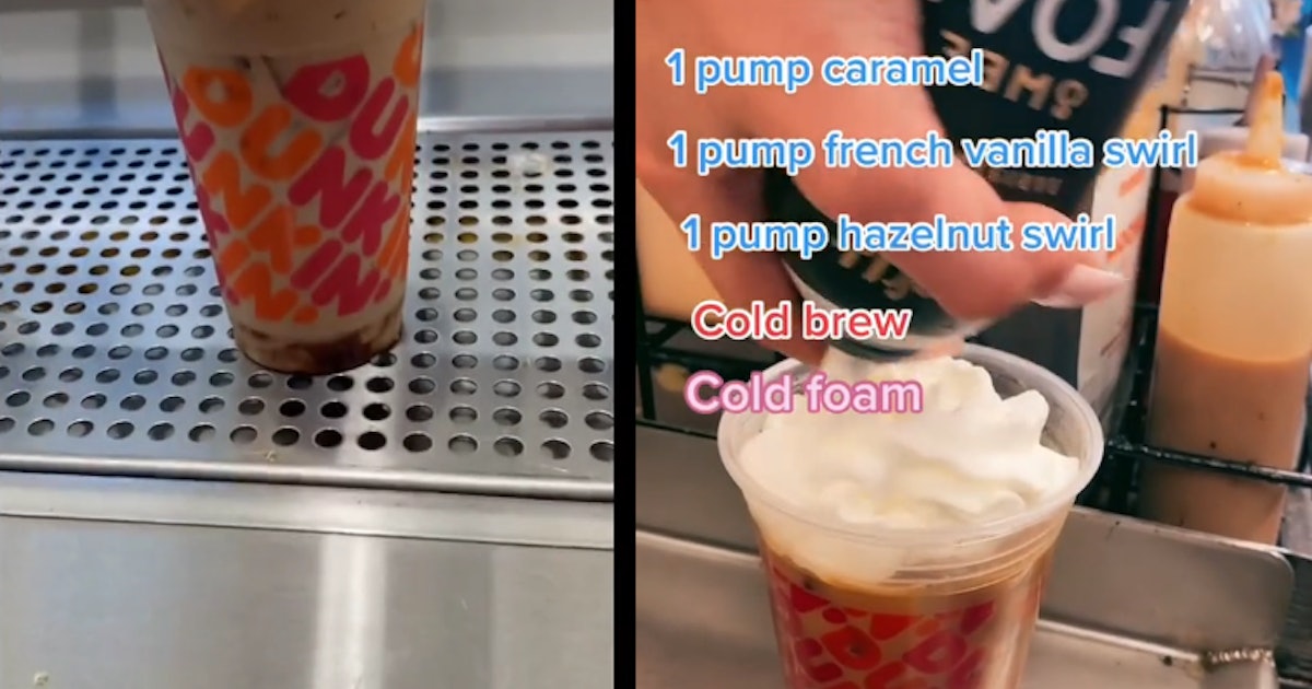 These Dunkin' Cold Brew Hacks On TikTok Include A Blueberry Twist On A  Mocha Sip