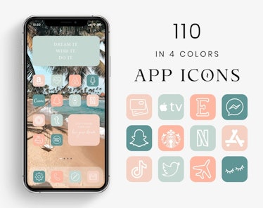 Summer Tones App Icons Aesthetic, App Icons For iOS 14 — LunariseStudio