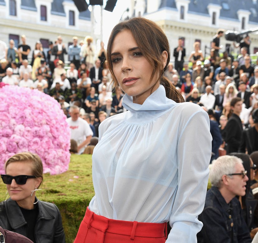 PARIS, FRANCE - JUNE 23: Victoria Beckham attends the Dior Homme Menswear Spring/Summer 2019 show as...