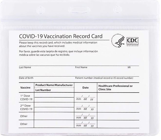 mljsh Vaccination Card Protectors (2-Pack)