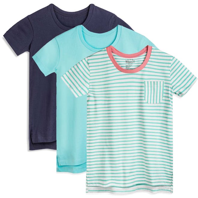 Shades of Blue Scoop Neck T-Shirt 3-Pack