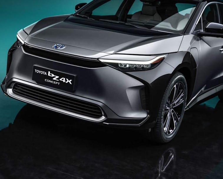 Toyota has unveiled the bZ4X, an all-electric SUV set to enter production in mid-2022.