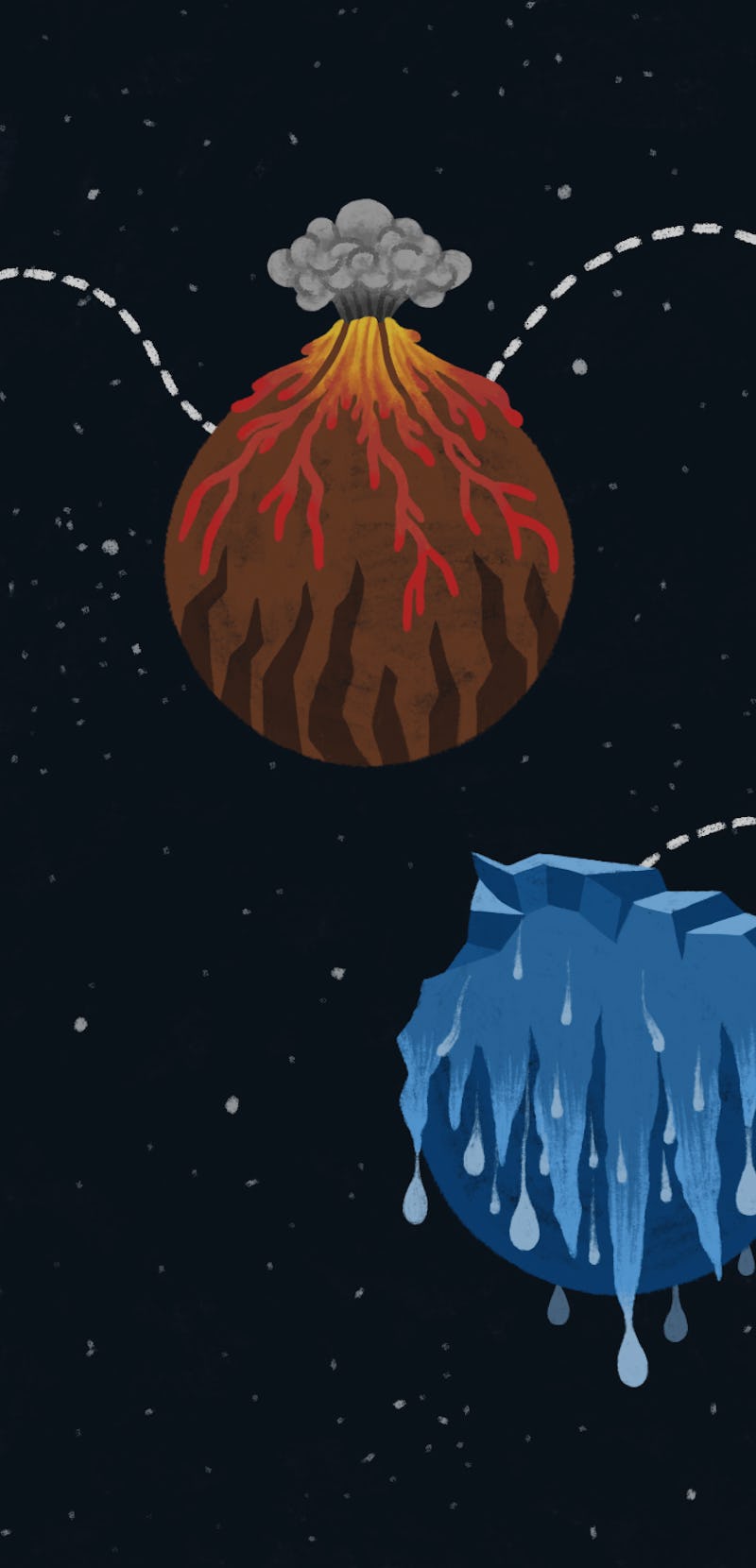 Future Earth volcano illustration