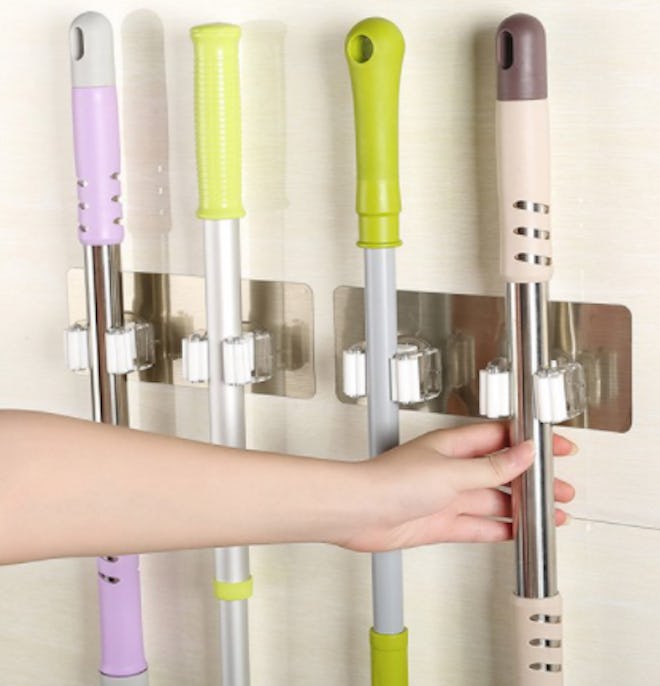 Wall Mounted Mop Organizer