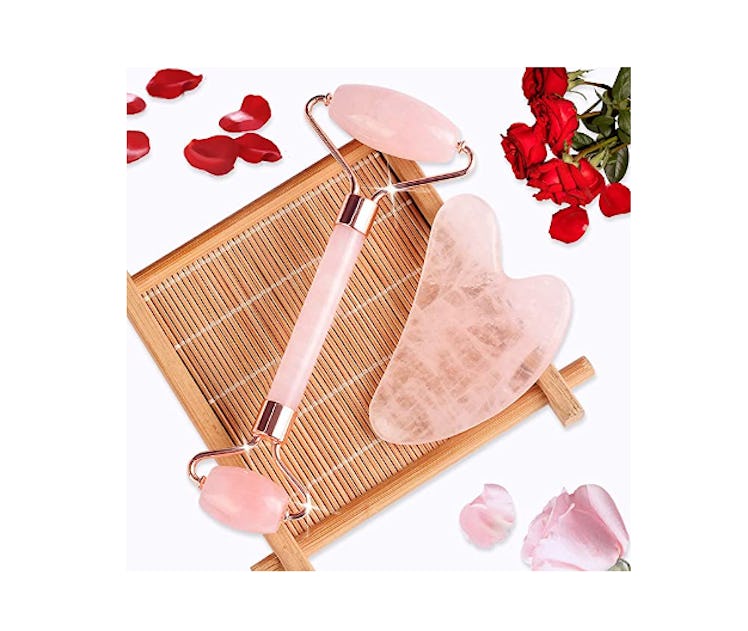 BAIMEI Jade Roller & Gua Sha, Face Roller