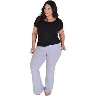 Stretch Is Comfort Foldover Plus Size Yoga Pants