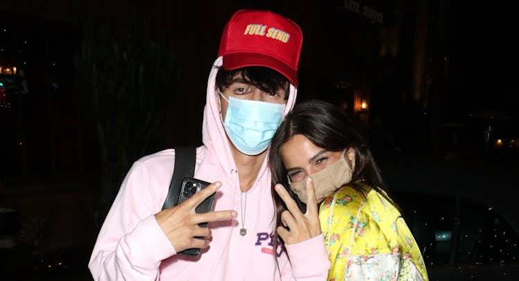 LOS ANGELES, CA - JULY 27:  Bryce Hall and Addison Rae are seen on July 27, 2020 in Los Angeles, Cal...