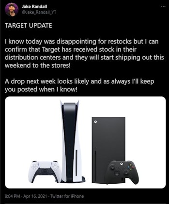 Xbox Series X restock update Jake Randall 
