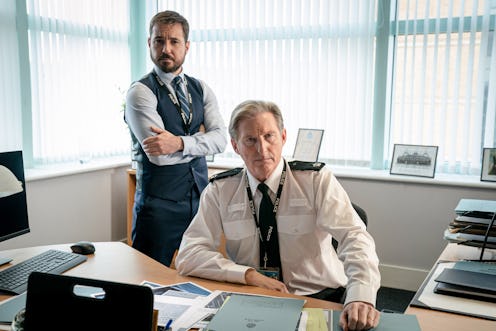 Line Of Duty's DS Steve Arnott (MARTIN COMPSTON) and Superintendent Ted Hastings (ADRIAN DUNBAR)