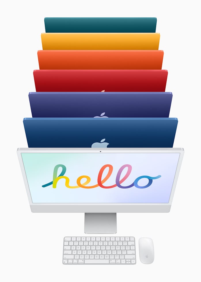 The new M1 iMac comes in seven different colors