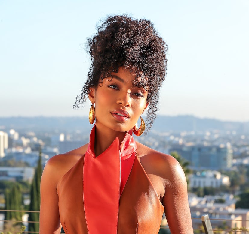 In this image released on December 13, 2020, actress Yara Shahidi prepares for her appearance on CNN...