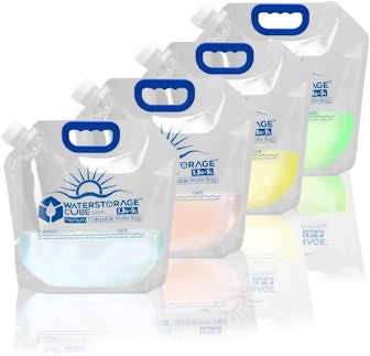 WaterStorageCube 1.3-Gallon Collapsible Water Bags (4-Pack)