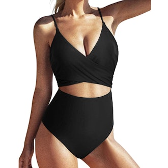 SUUKSESS Wrap Cut-Out Monokini Swimsuit