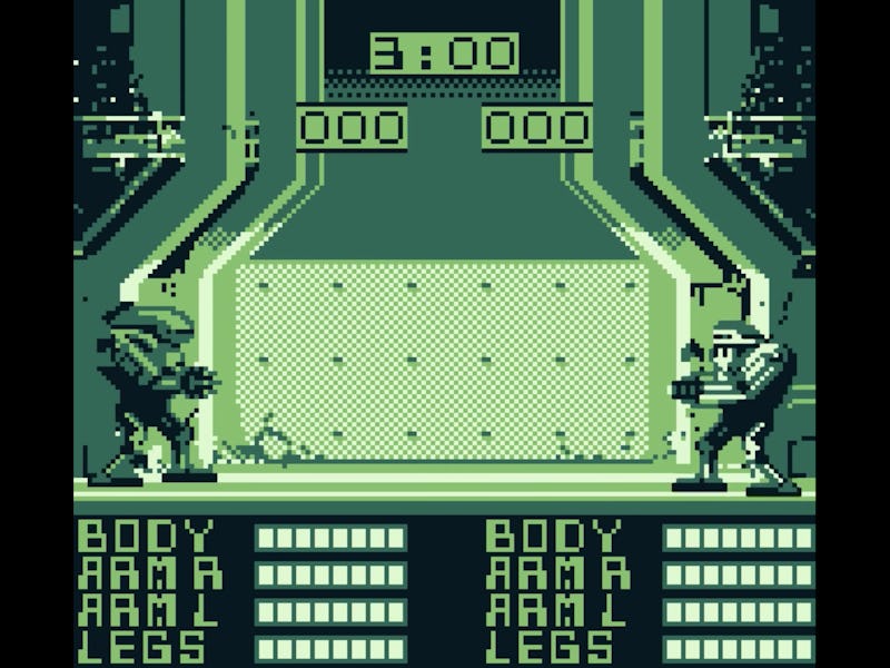 Two robots in Metal Masters are seen in the beginning of their two-player mode combat.