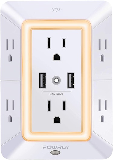 POWRUI Outlet Extender With Surge Protector