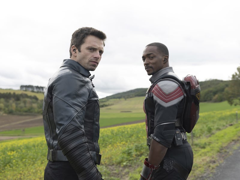 Sam Wilson and Bucky Barnes, who are Captain America's legacy in the Marvel universe